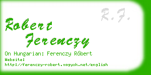 robert ferenczy business card