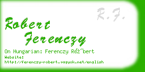 robert ferenczy business card